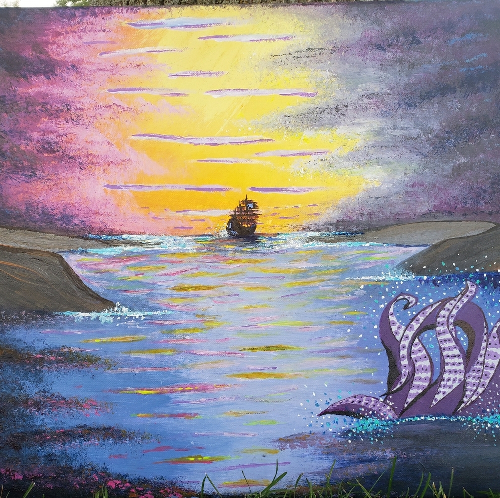 SOLD"The night awaits the ships wreck"
